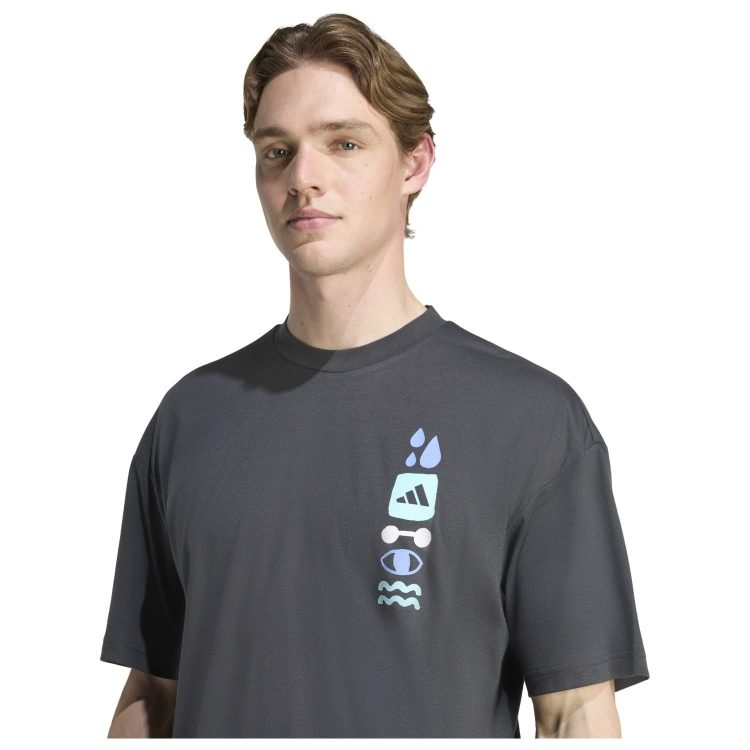 Camiseta Adidas Gfx Joy Q4 Carbon - Imagen 3