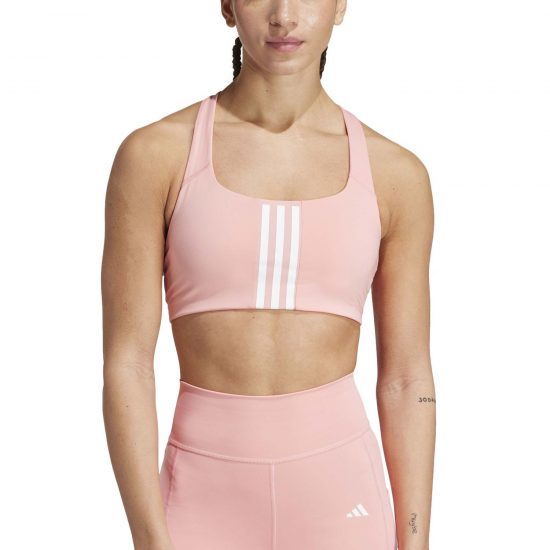 Sujetador deportivo Adidas Pwim Ms 3s Semi Pink Spark