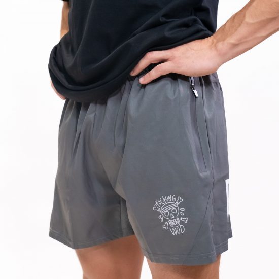 Pantalón corto Fucking Wod Grey/ White Skull