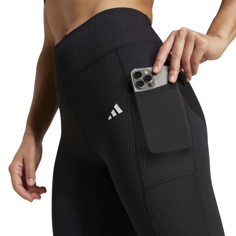 Mallas Adidas Opt Rib 7/8 Black - Imagen 5