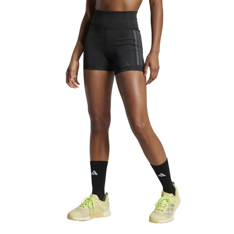 Malla Corta Adidas Opt 3s 1/4 Black 3" - Imagen 2