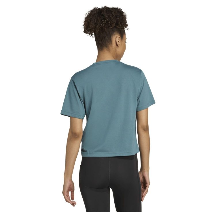 Camiseta Adidas W Tr-es Bl Color Green - Imagen 4