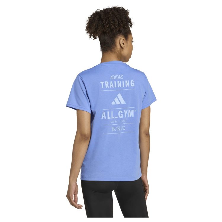 Camiseta Adidas W Vntg G Blue - Imagen 4
