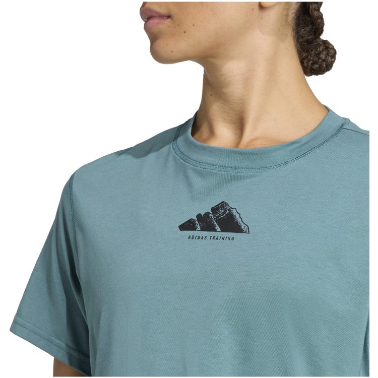 Camiseta Adidas W Vntg G Green - Imagen 2