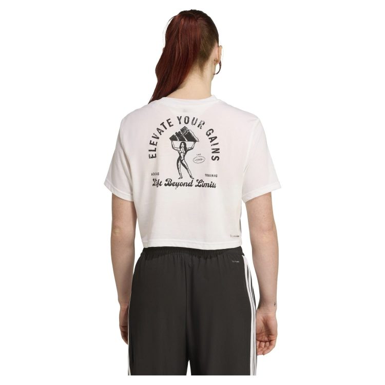 Camiseta Adidas W Vntg G White - Imagen 3