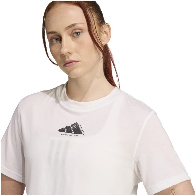 Camiseta Adidas W Vntg G White - Imagen 4