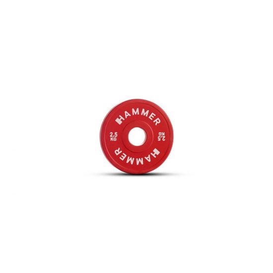 Disco Olimpico Comp Amortiguado 2,5 Kg Diam 50mm Rojo