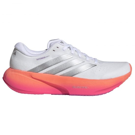 Zapatillas Supernova Rise 3 W   White/silver Met/lucid Pink