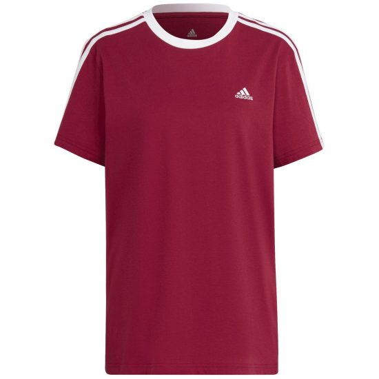 CAMISETA ESSENTIALS 3 BANDAS - BURLEG/BLANCO
