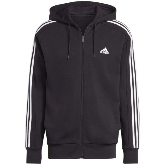 SUDADERA CON CAPUCHA M 3S FT FZ - BLACK/WHITE