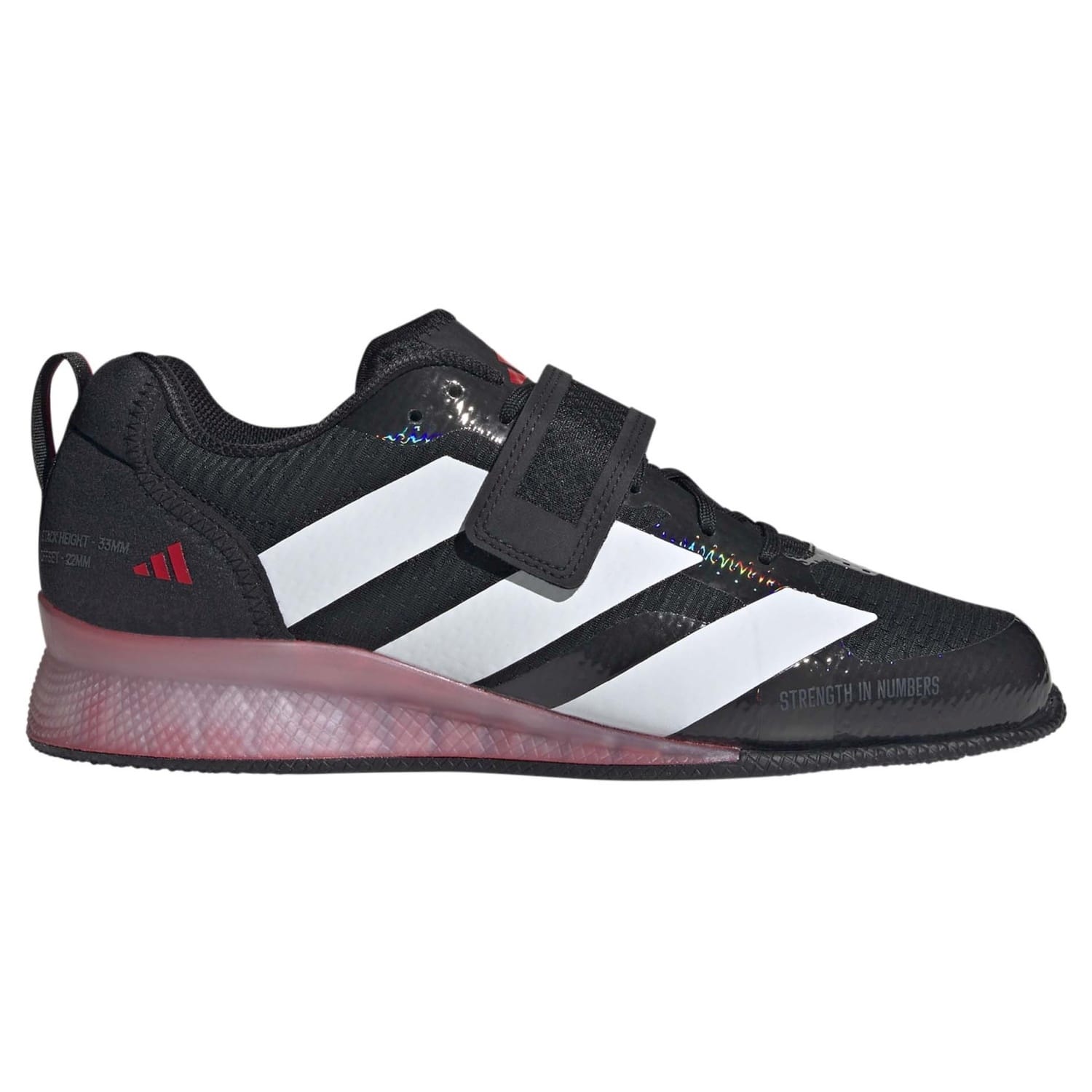 ZAPATILLAS ADIPOWER WEIGHTLIFTING 3 - CORE BLACK/FTWR WHITE/PURE RUBY