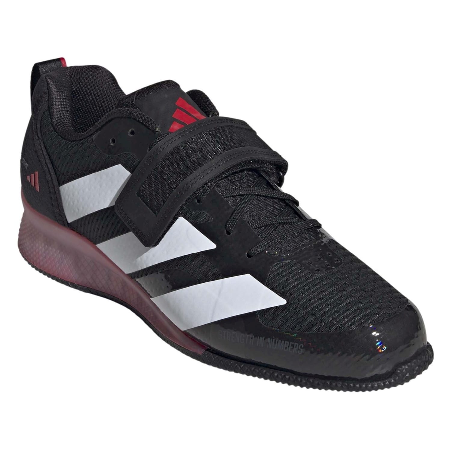 ZAPATILLAS ADIPOWER WEIGHTLIFTING 3 - CORE BLACK/FTWR WHITE/PURE RUBY - Imagen 4