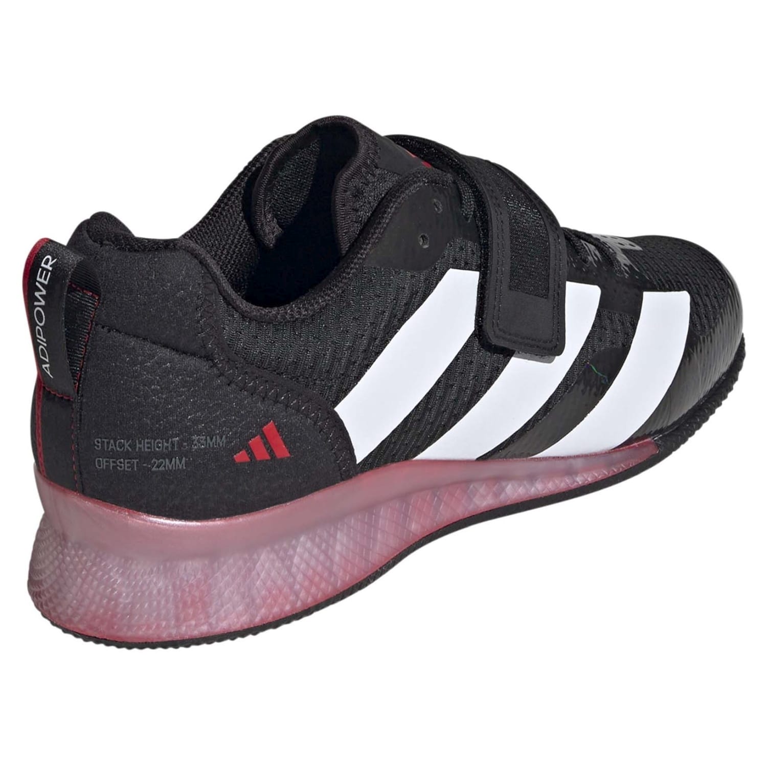 ZAPATILLAS ADIPOWER WEIGHTLIFTING 3 - CORE BLACK/FTWR WHITE/PURE RUBY - Imagen 5