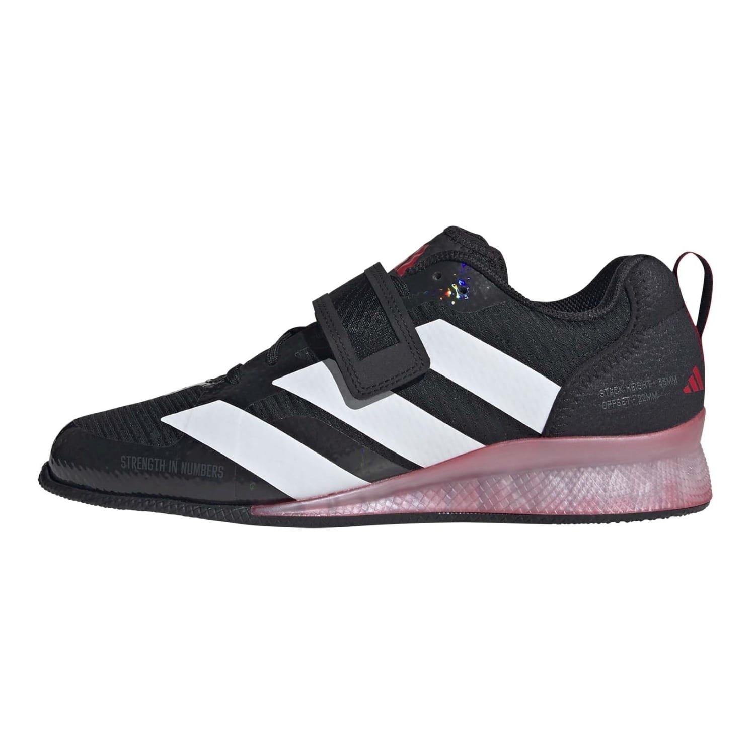 ZAPATILLAS ADIPOWER WEIGHTLIFTING 3 - CORE BLACK/FTWR WHITE/PURE RUBY - Imagen 6