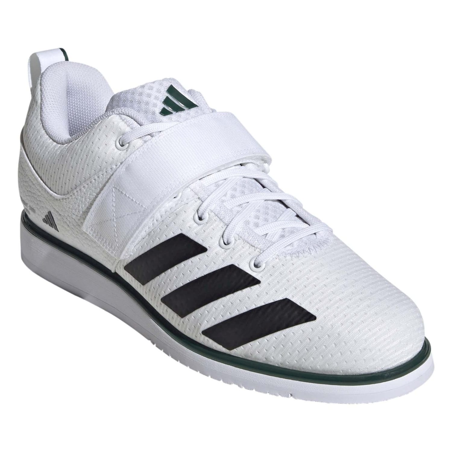 ZAPATILLAS POWERLIFT 5 WEIGHTLIFTING - FTWR WHITE/CORE BLACK/COLLEGIATE GREEN - Imagen 4