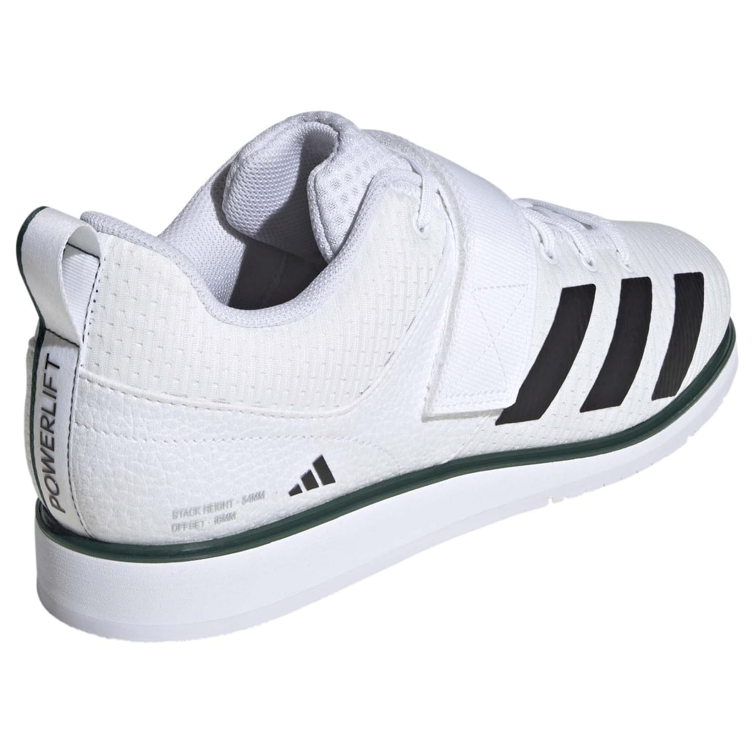 ZAPATILLAS POWERLIFT 5 WEIGHTLIFTING - FTWR WHITE/CORE BLACK/COLLEGIATE GREEN - Imagen 5