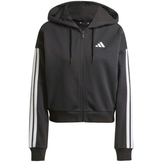 CHAQUETA CON CAPUCHA W 3S FT FZ - BLACK
