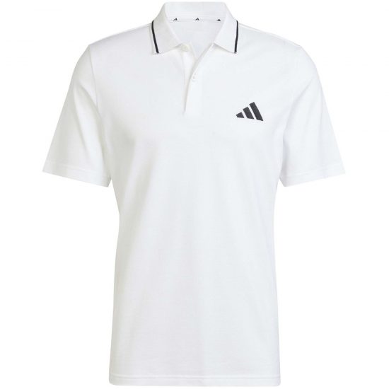 POLO M SL PQ PS - WHITE