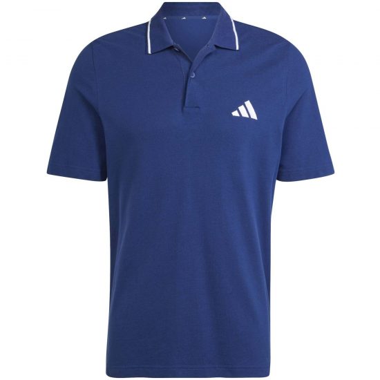 POLO M SL PQ PS - DARK BLUE