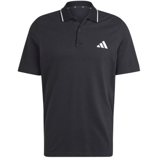 POLO M SL PQ PS - BLACK