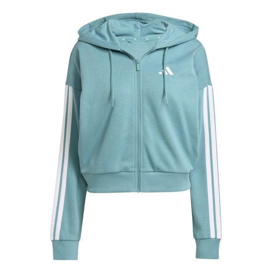 CHAQUETA CON CAPUCHA W 3S FT FZ - TURQUOISE