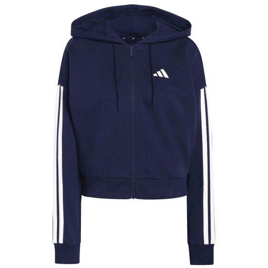 SUDADERA W 3S FT FZ HD - DKBLUE/WHITE