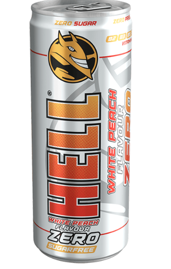 HELL ENERGY DRINK PEACH ZERO